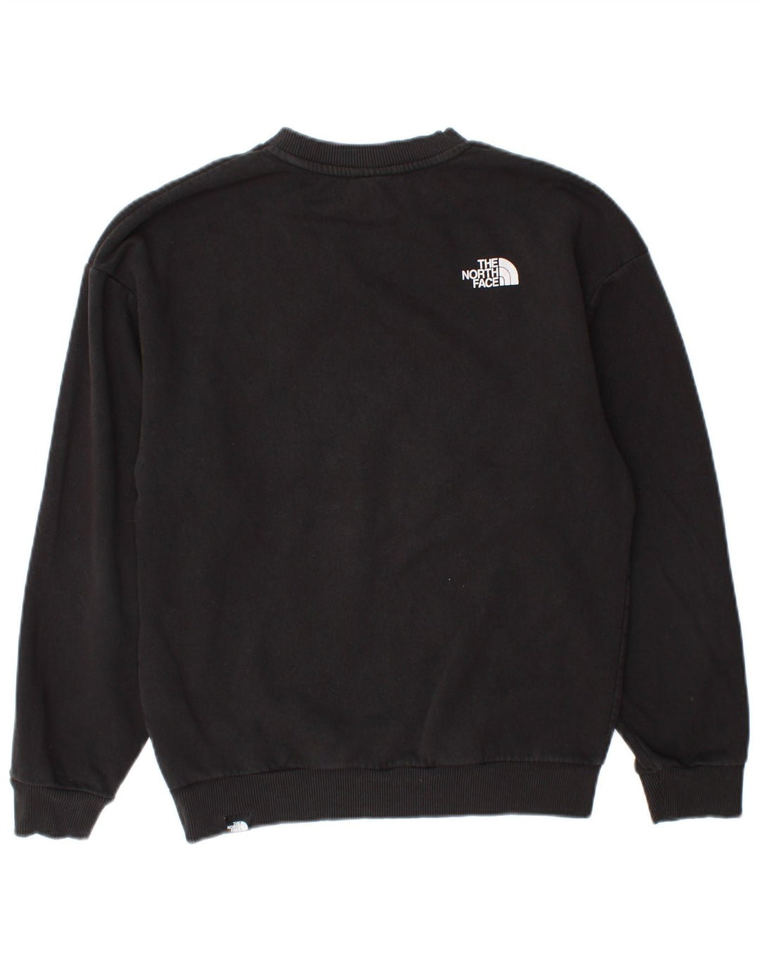 The North Face Womens Graphic Sweatshirt Jumper UK 14 Medium Black Cotton
