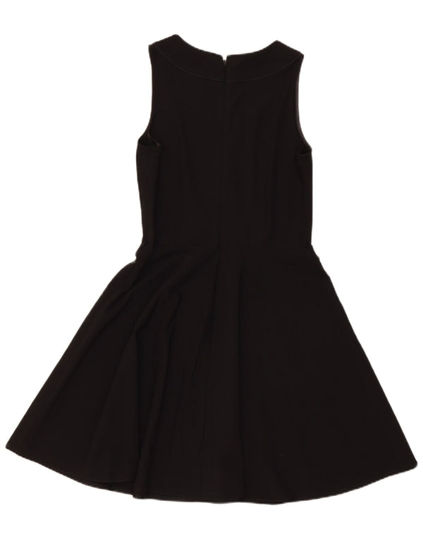 Oasis Womens Sleeveless A-Line Dress UK 12 Medium Black Polyester