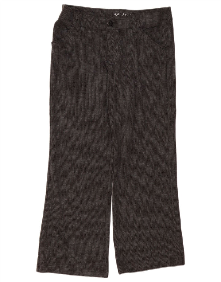 LEE Womens Riders Bootcut Cropped Trousers W32 L25  Grey Herringbone