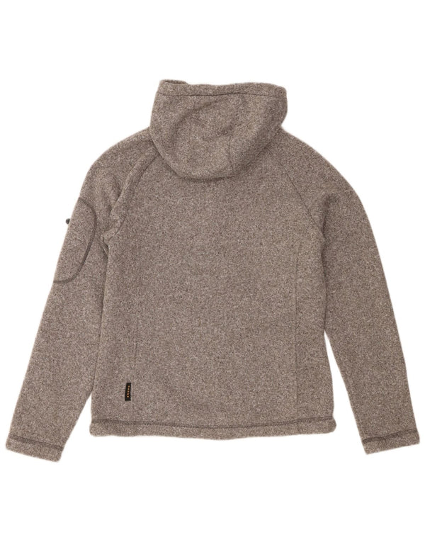 Jack Wolfskin Womens Tracksuit Top Jacket UK 12/14 Medium Grey Flecked