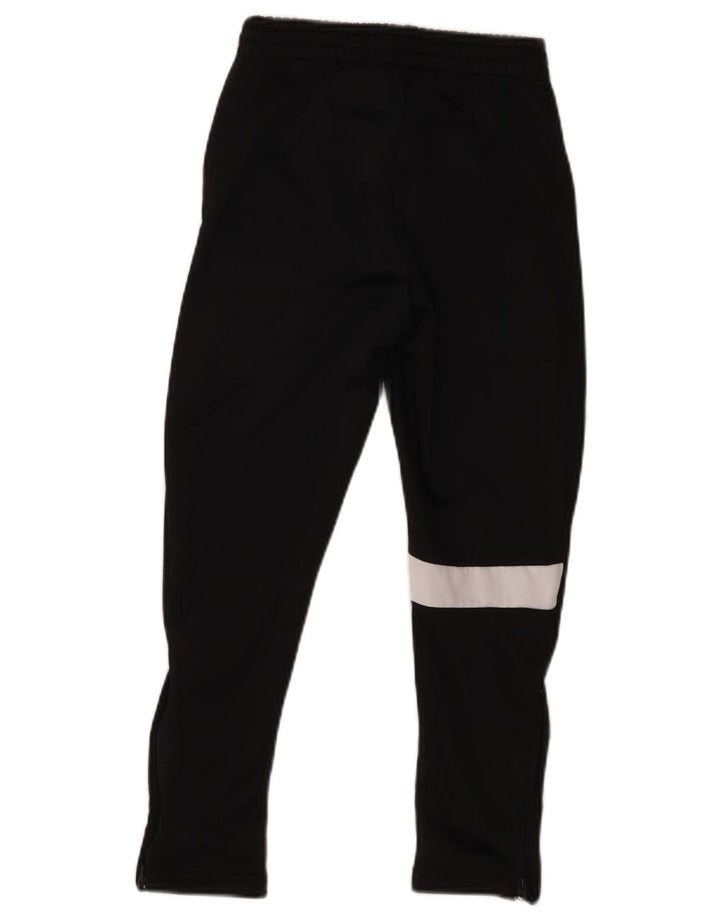 Kappa Boys Graphic Tracksuit Trousers 9-10 Years Black Colourblock