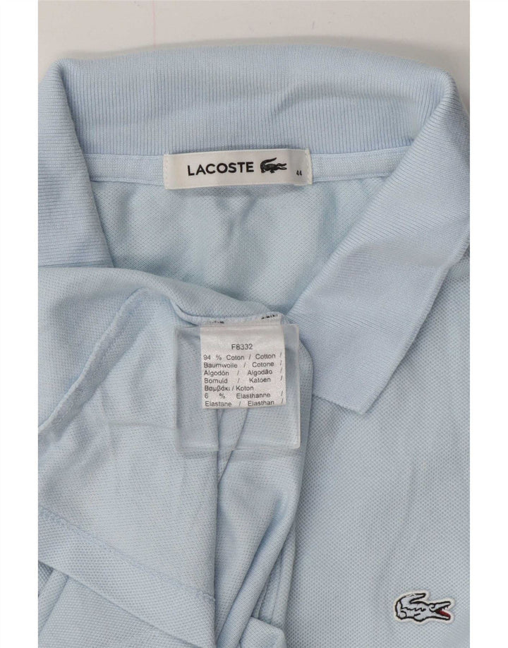 Lacoste Womens Polo Shirt Size 44 Large Blue Cotton