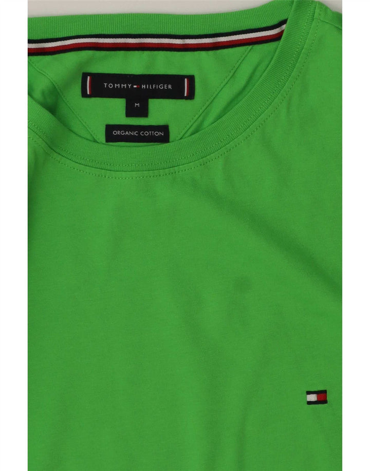 Tommy Hilfiger Mens T-Shirt Top Medium Green Cotton