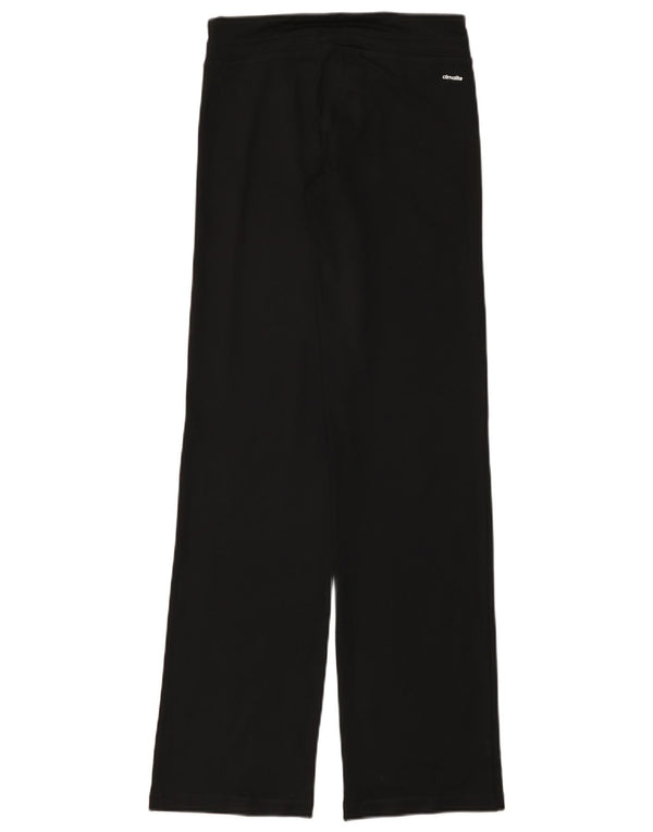 Adidas Womens Climalite Wide Leg Tracksuit Trousers UK 4/6 XS Black