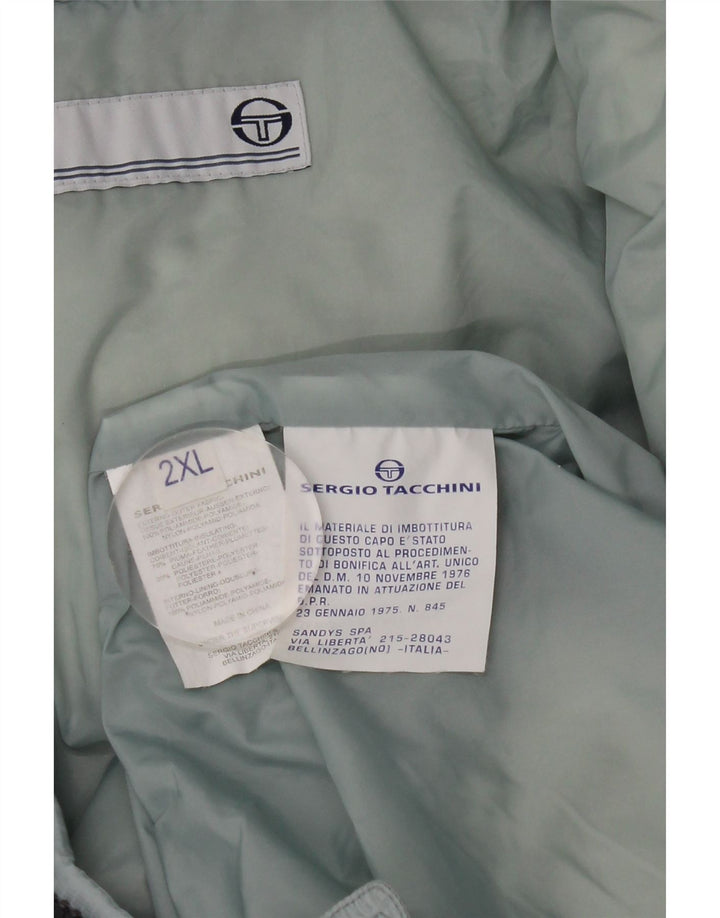 Sergio Tacchini Mens Padded Jacket UK 44 2XL Blue Polyamide
