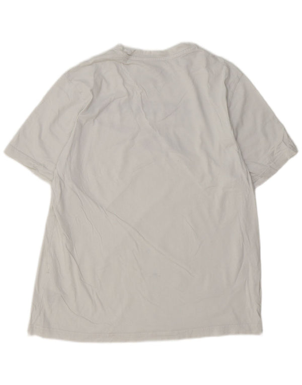 Reebok Mens Graphic T-Shirt Top Large White Cotton