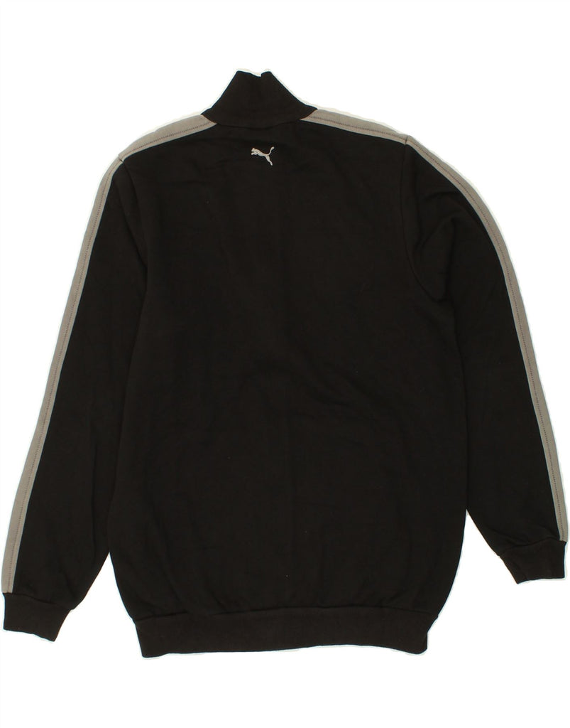 PUMA Boys Graphic Tracksuit Top Jacket 13-14 Years XL Black Cotton Vintage Puma and Second-Hand Puma from Messina Hembry 