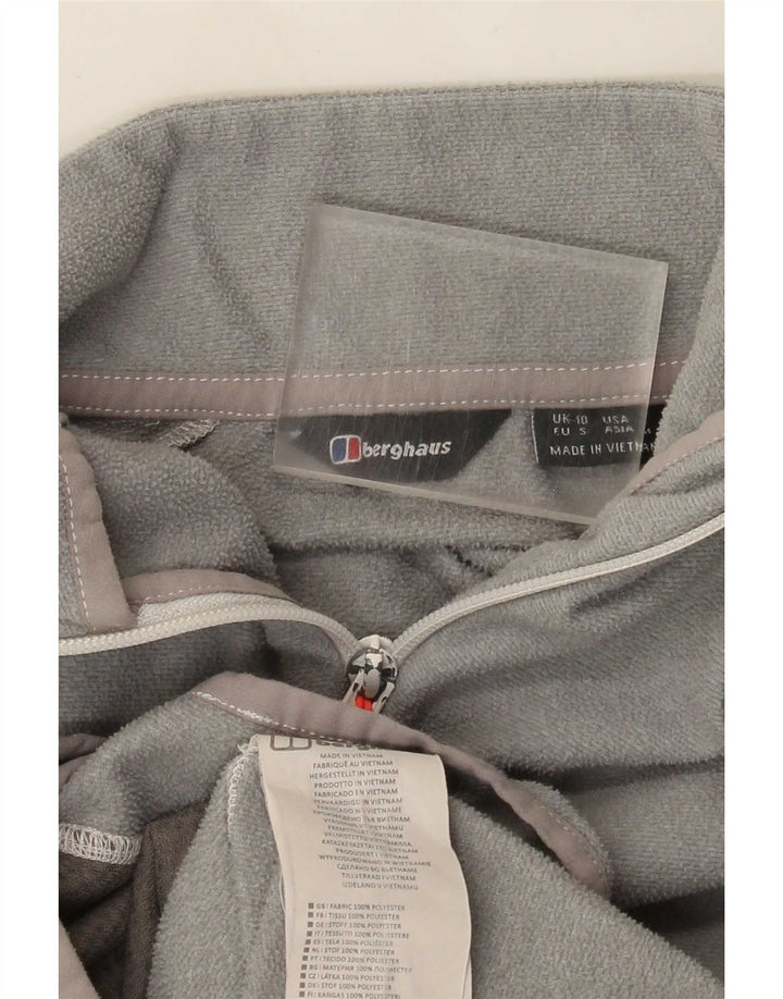 Berghaus Womens Fleece Jacket UK 10 Small Grey Polyester