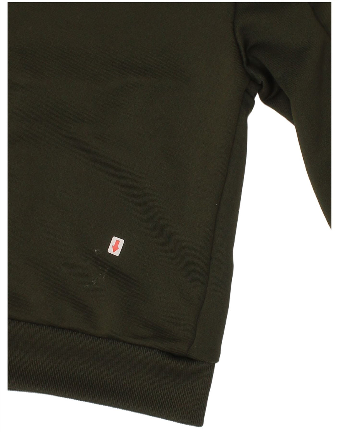 Adidas Boys Graphic Zip Neck Sweatshirt Jumper 7-8 Years Green Polyester