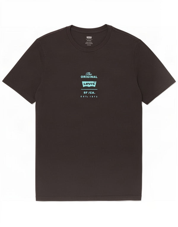 Levi's Womens Graphic T-Shirt Top UK 6 XS Black Cotton
