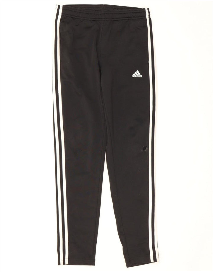 Adidas Boys Tracksuit Trousers 11-12 Years  Black Polyester
