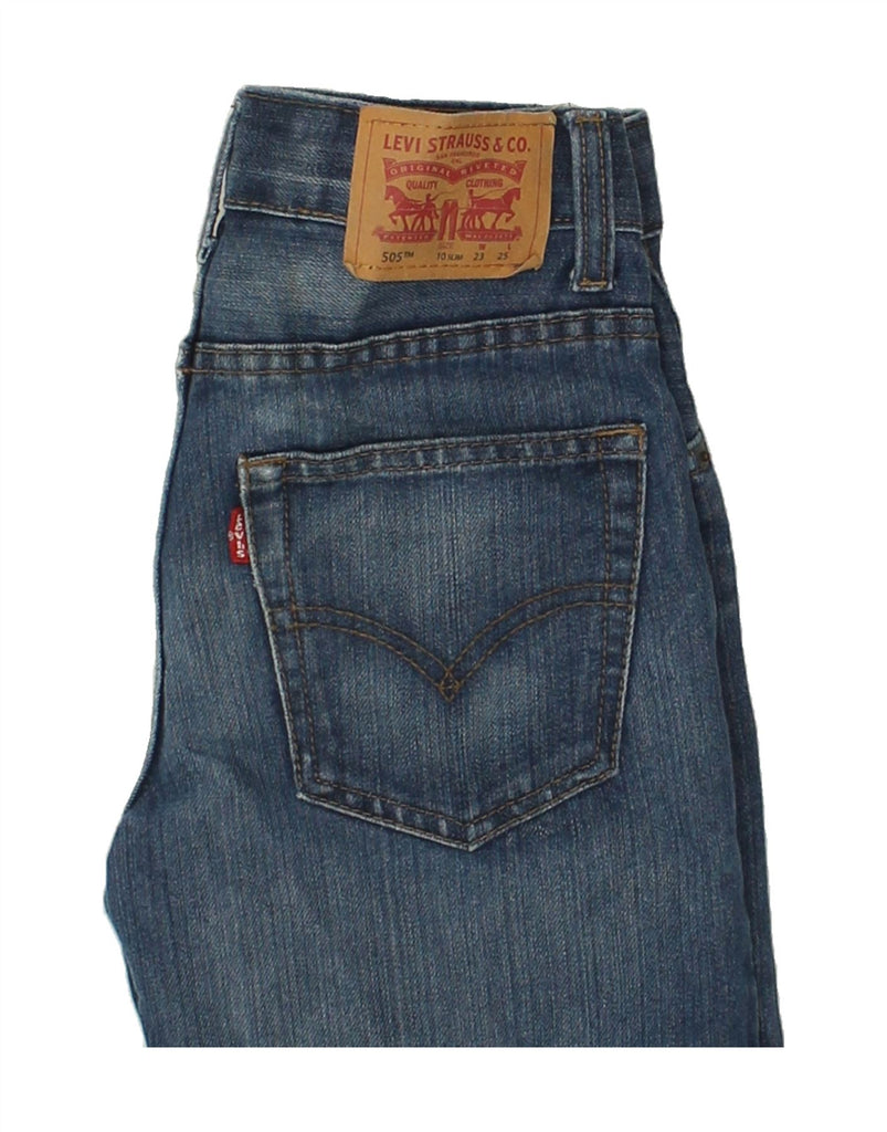 LEVI'S Boys 505 Regular Straight Jeans 9-10 Years W23 L25  Blue Cotton | Vintage Levi's | Thrift | Second-Hand Levi's | Used Clothing | Messina Hembry 