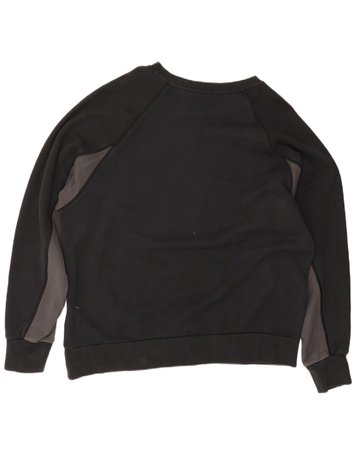 Nike Mens Graphic Sweatshirt Jumper XL Black Colourblock Cotton