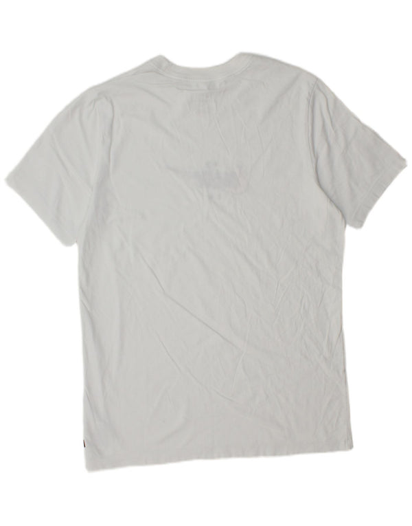 Nike Mens Graphic T-Shirt Top Medium White Cotton