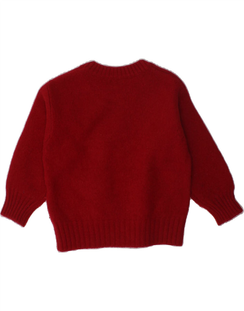 BENETTON Boys Crew Neck Jumper Sweater 2-3 Years 2XS Red Virgin Wool | Vintage Benetton | Thrift | Second-Hand Benetton | Used Clothing | Messina Hembry 