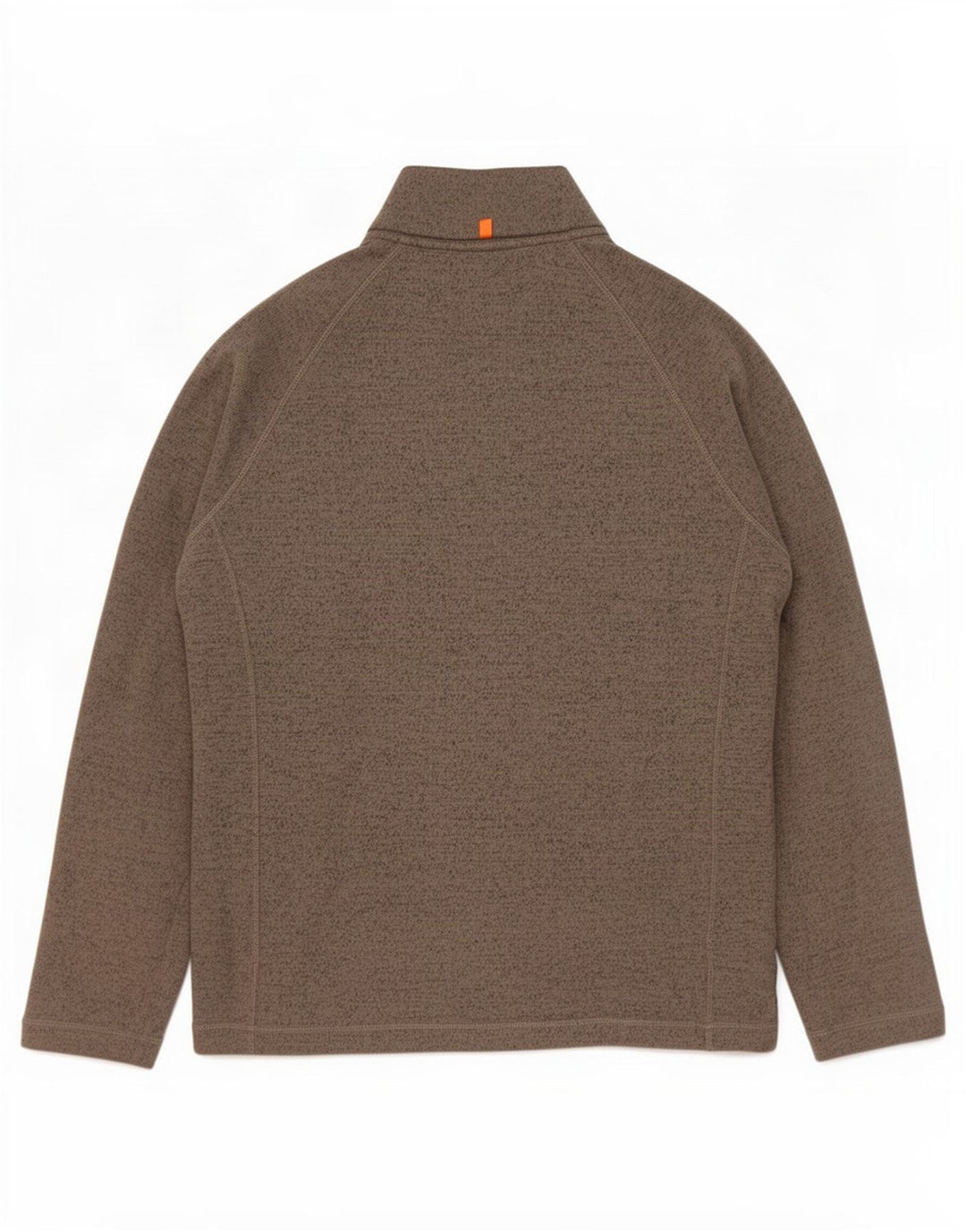 John Lewis Mens Button Neck Sweatshirt Jumper Large Grey Flecked Polyester