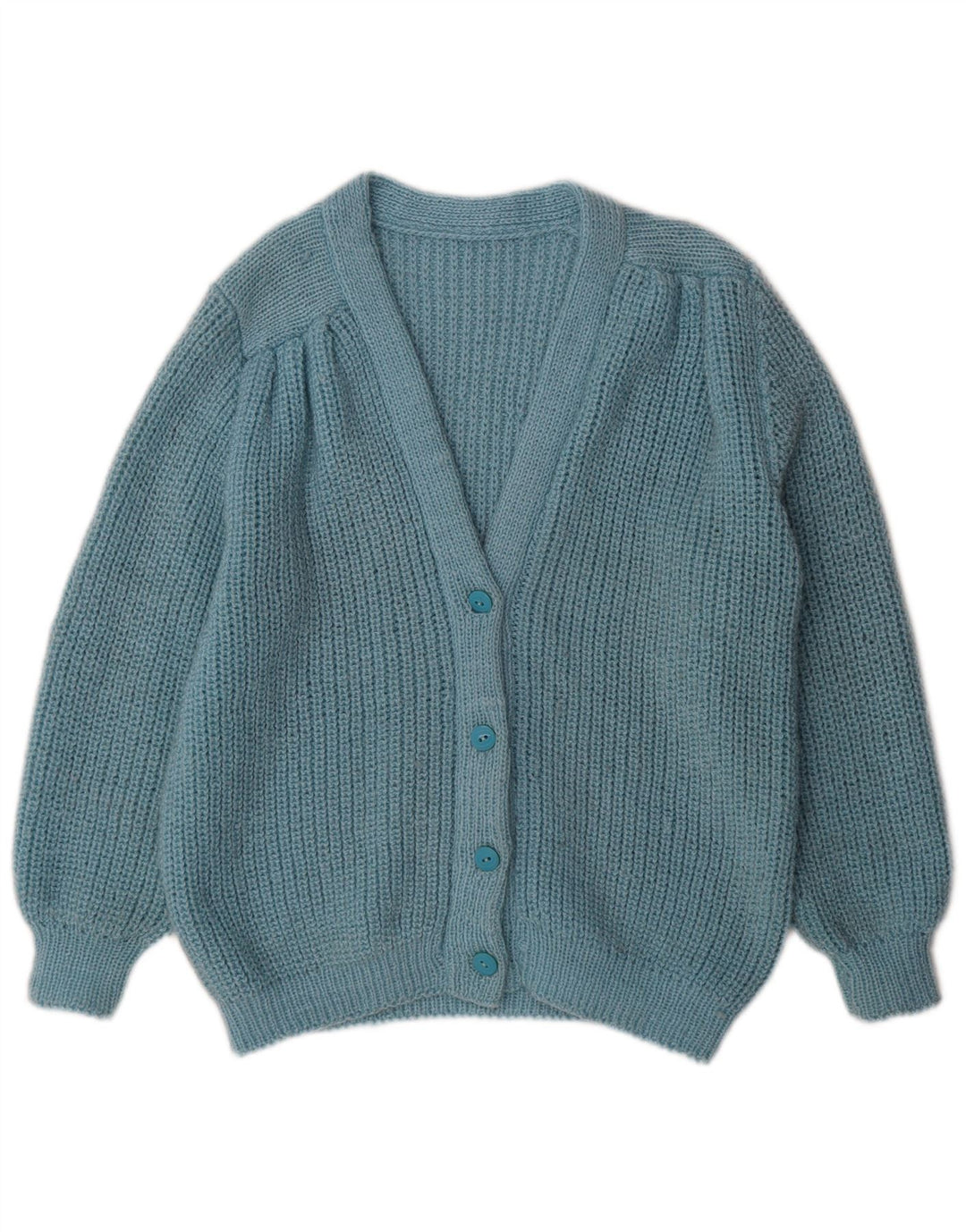 Vintage Womens Cardigan Sweater UK 18 XL Blue