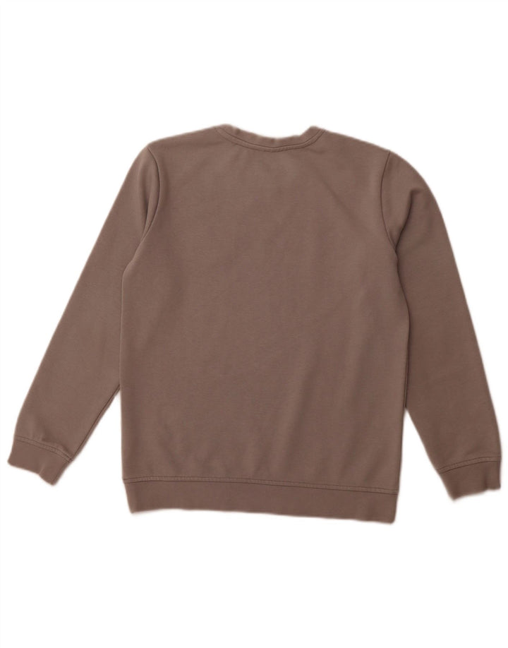 ADIDAS Boys Graphic Sweatshirt Jumper 11-12 Years Grey Cotton