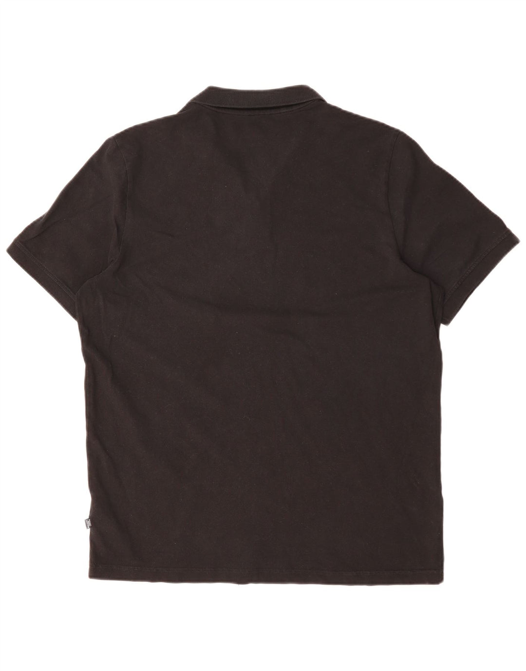 PUMA Mens Polo Shirt Large Black Cotton