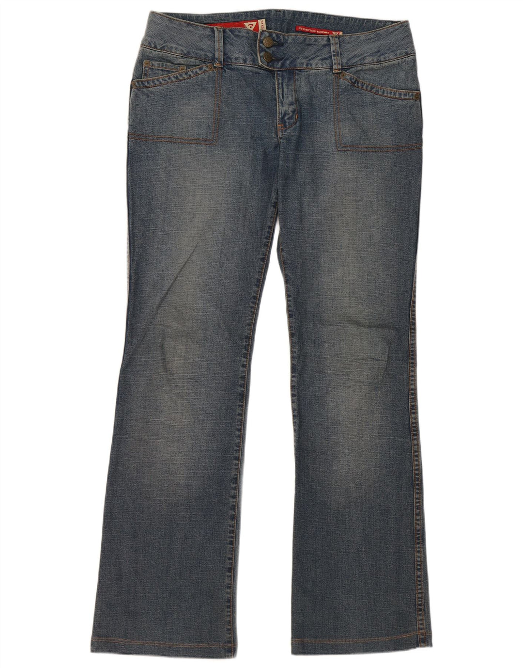 Guess Womens Bootcut Jeans W32 L32 Blue Cotton