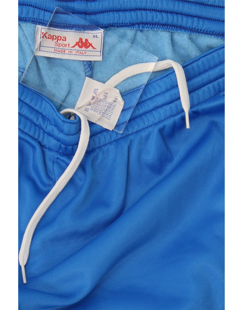 KAPPA Boys Graphic Tracksuit Trousers 15-16 Years XL  Blue Colourblock Vintage Kappa and Second-Hand Kappa from Messina Hembry 