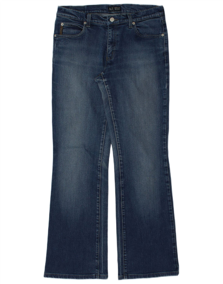 Armani Womens Bootcut Jeans W31 L30 Blue Cotton