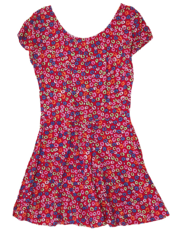 Vintage Womens Playsuit UK 12 Medium  Pink Floral
