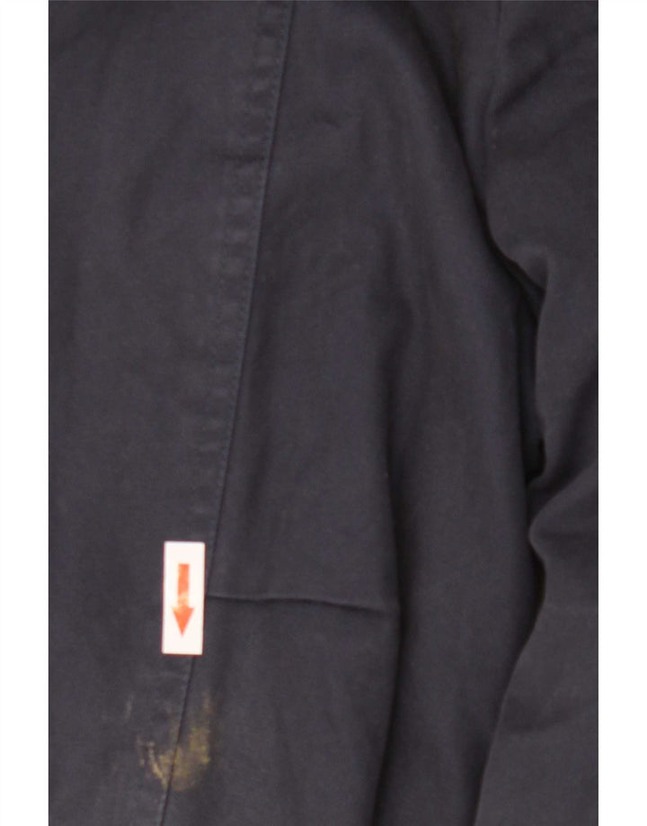 Gant Mens Bomber Jacket UK 40 Large Navy Blue Cotton