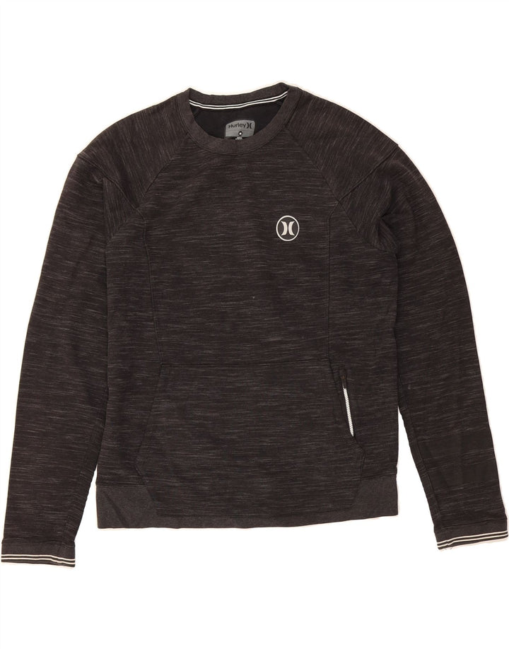 HURLEY Mens Sweatshirt Jumper Medium Grey Flecked Cotton Vintage Hurley and Second-Hand Hurley from Messina Hembry 