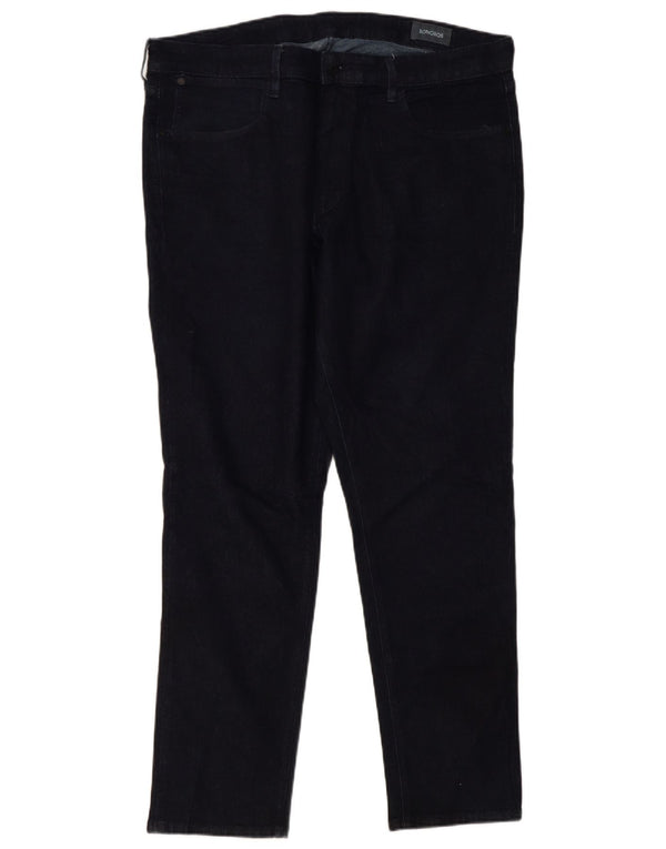 BONOBOS Womens Slim Jeans W38 L32 Navy Blue Cotton