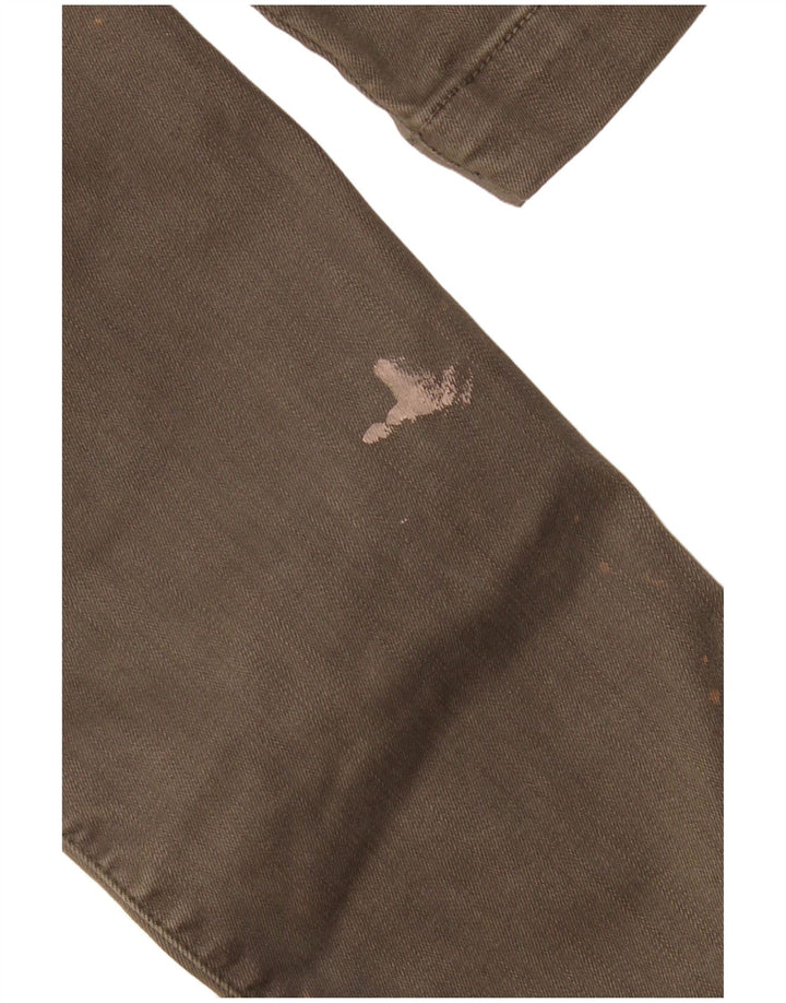 Replay Mens Slim Cargo Trousers W29 L29 Khaki Cotton