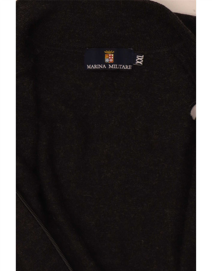 Marina Militare Mens Cardigan Sweater 2XL Grey