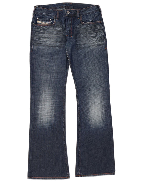 Diesel Womens Bootcut Jeans W32 L34 Blue Cotton