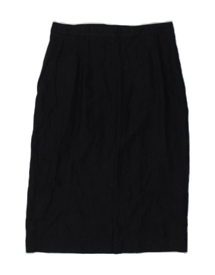JAEGER Womens Pencil Skirt UK 10 Small W27 Navy Blue