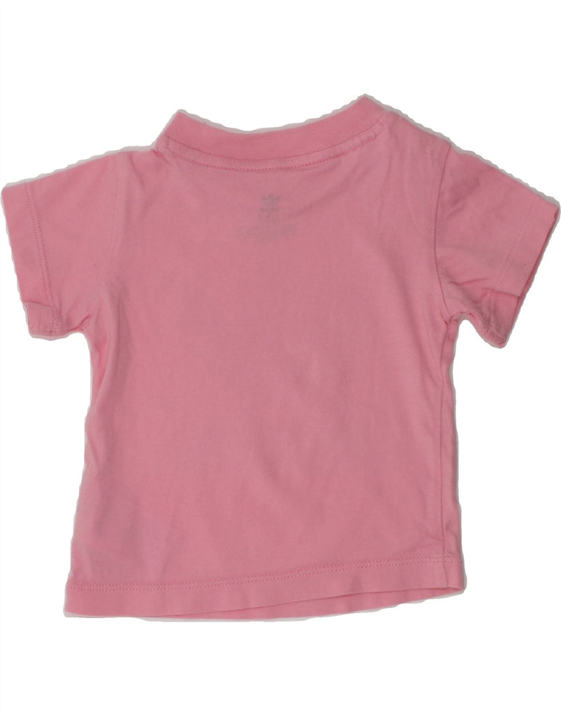 ADIDAS Baby Girls Graphic T-Shirt Top 6-9 Months Pink Cotton | Vintage Adidas | Thrift | Second-Hand Adidas | Used Clothing | Messina Hembry 