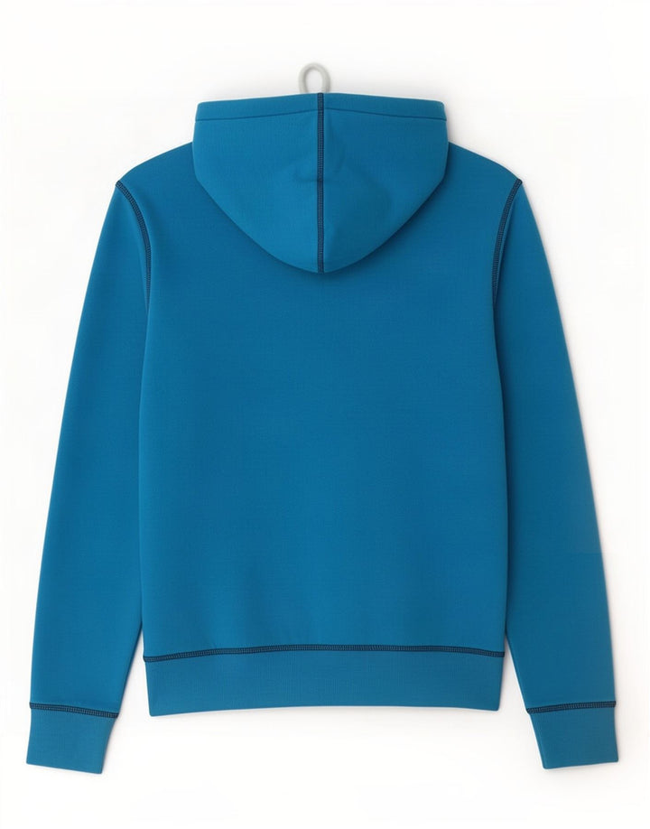 Jack & Jones Mens Graphic Hoodie Jumper Medium Blue