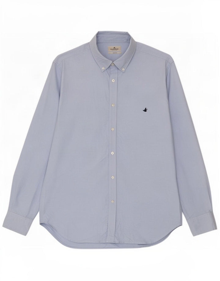 Brooksfield Mens Shirt Size 43 Large Blue