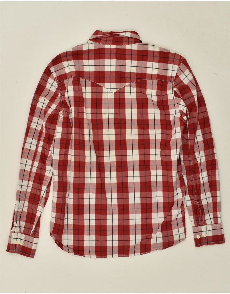 LEVI'S Mens Standard Fit Shirt Medium Red Check Cotton Vintage Levi's and Second-Hand Levi's from Messina Hembry 