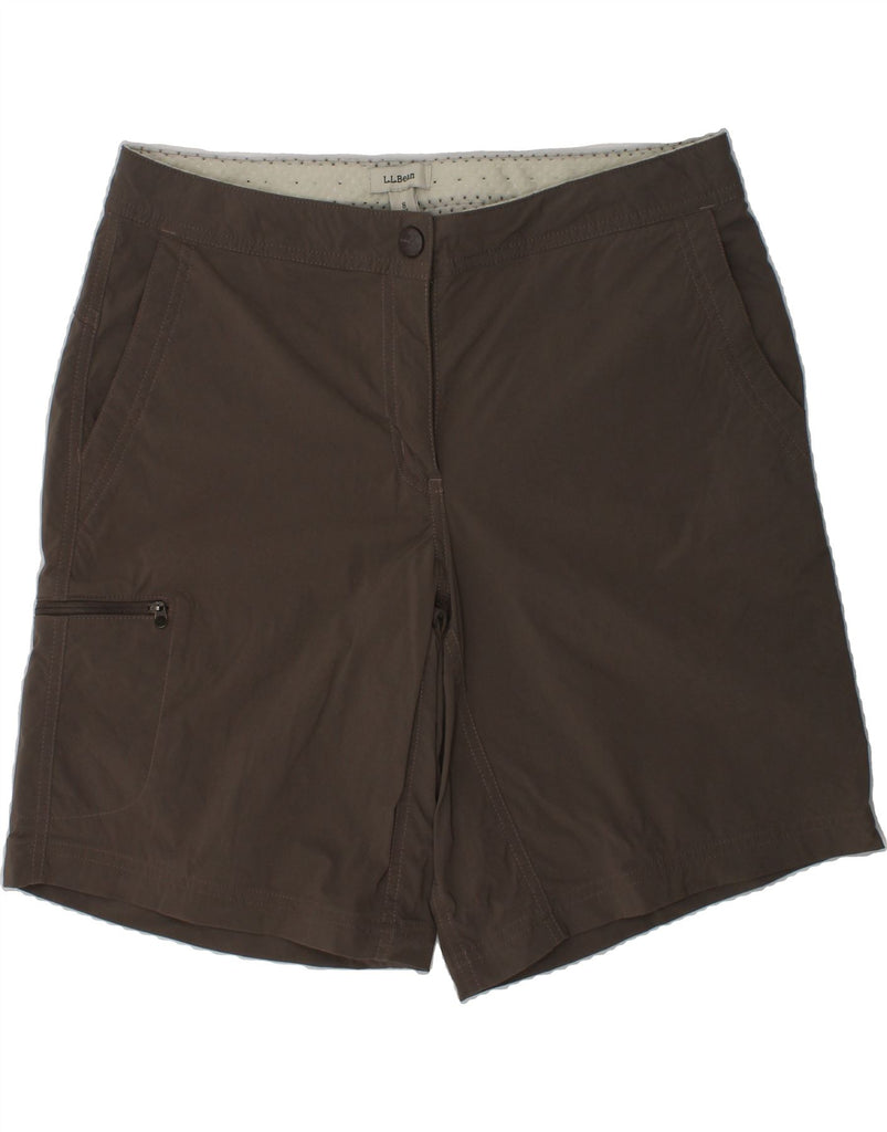 L.L.BEAN Womens Cargo Shorts US 8 Medium W30  Brown Nylon | Vintage L.L.Bean | Thrift | Second-Hand L.L.Bean | Used Clothing | Messina Hembry 