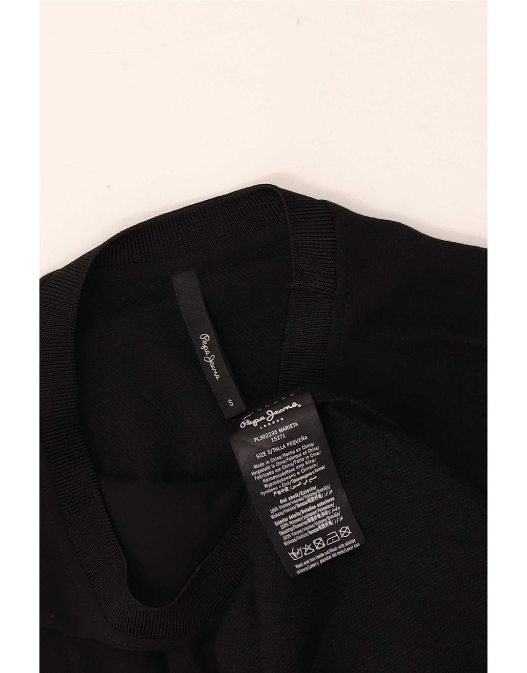 PEPE Jeans Womens Vest Top UK 10 Small Black Viscose