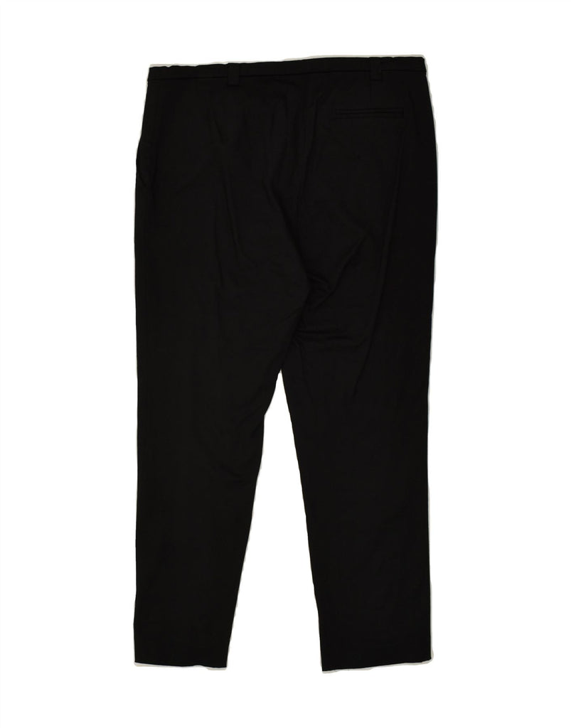 LIU JO Womens Crop Slim Chino Trousers IT 40 Small W30 L23  Black Cotton | Vintage Liu Jo | Thrift | Second-Hand Liu Jo | Used Clothing | Messina Hembry 