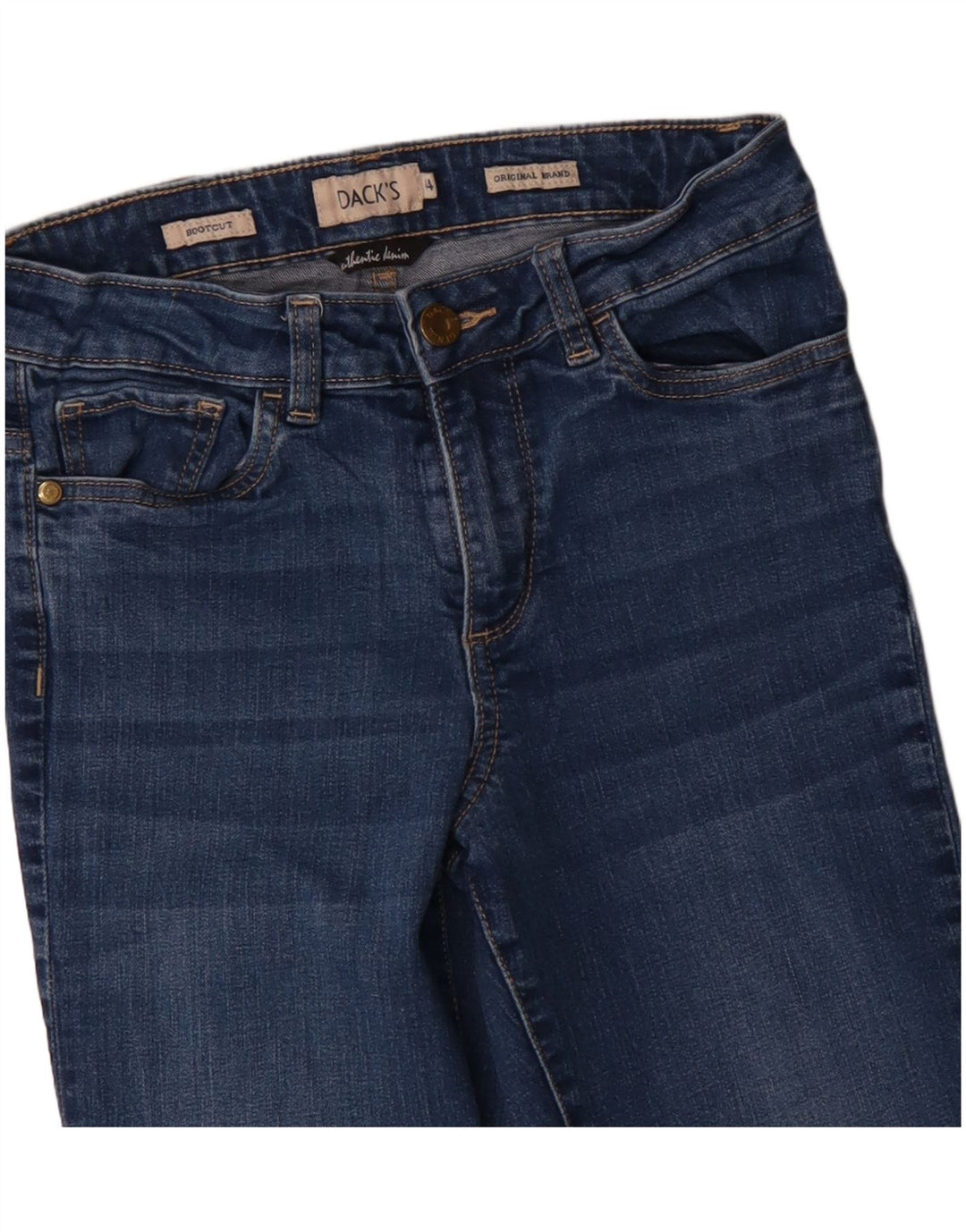 Dack's Womens Bootcut Jeans IT 44 Medium W28 L30 Blue Cotton