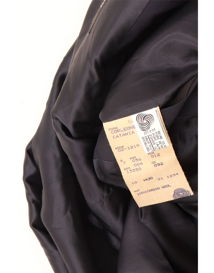 Hugo Boss Mens 2 Button Blazer Jacket EU 52 XL Navy Blue Virgin Wool