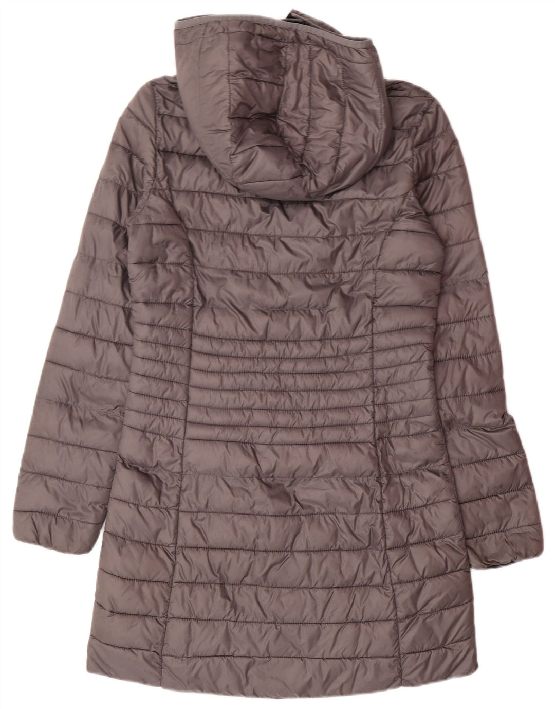 CHAMPION Womens Hooded Padded Coat IT 42 Medium Grey Polyamide