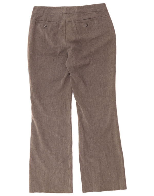 Dockers Womens Mid Rise Casual Trousers US 8 Medium W33 L32 Brown Polyester