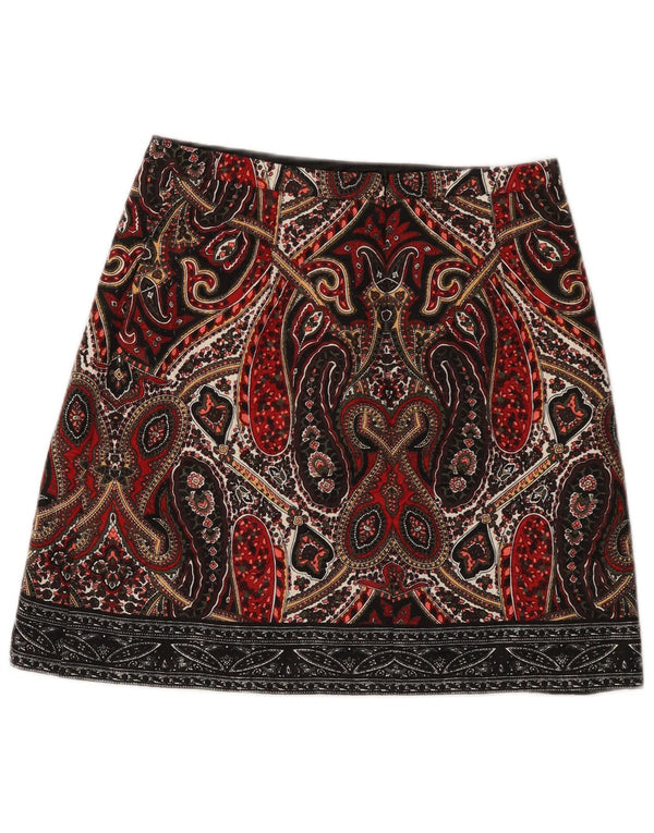 Oasis Womens Mini Skirt UK 12 Medium W28 Multicoloured Paisley Polyester