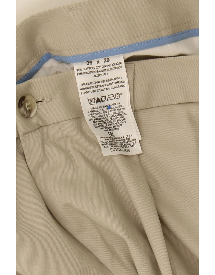 DOCKERS Mens Pegged Chino Trousers W36 L29  Beige Cotton Vintage Dockers and Second-Hand Dockers from Messina Hembry 