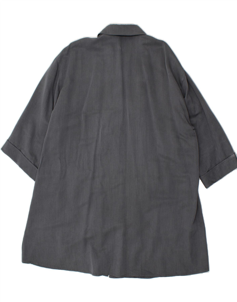 VINTAGE Womens Overcoat UK 16 Large Grey | Vintage Vintage | Thrift | Second-Hand Vintage | Used Clothing | Messina Hembry 