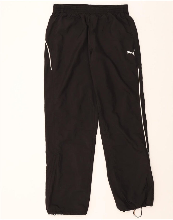 PUMA Mens Tracksuit Trousers Medium Black Polyester Vintage Puma and Second-Hand Puma from Messina Hembry 