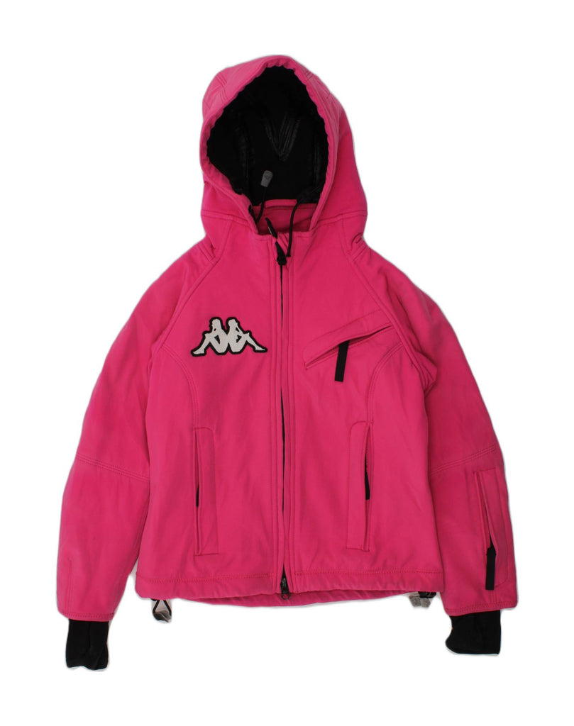 KAPPA Girls Hooded Windbreaker Jacket 7-8 Years Pink Polyester | Vintage Kappa | Thrift | Second-Hand Kappa | Used Clothing | Messina Hembry 